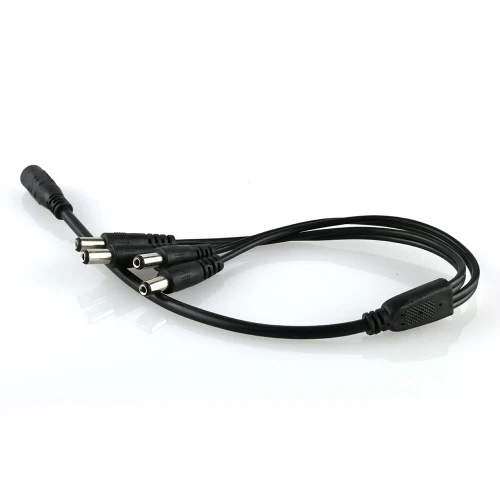DHL(300 шт./лот) 5,5x2,1 мм 1 Женский до 4 мужской AC DC кабель питания сплиттер для CCTV светодиодные ленты