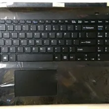 Для sony vaio SVF152 SVF153 SVF152C29L английская американская клавиатура с подсветкой сенсорная панель черный