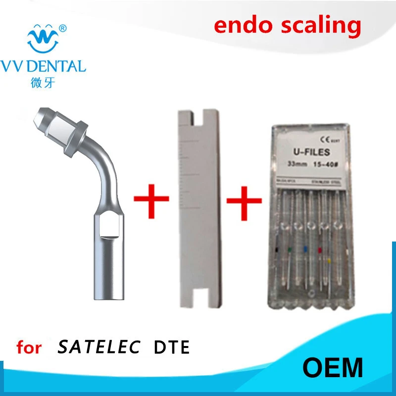 Ultrasonic scaler dental endo tip wrench endo file stainless steel U