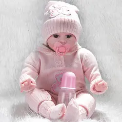 Игрушки для девочек моделирование Reborn кукла ребенок Рождественский подарок куклы для девочек силиконовый ребенок Kawaii 55 см игрушки для