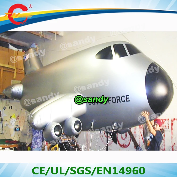 Free Air Ship To Door Decoration Large Inflatable Airplane