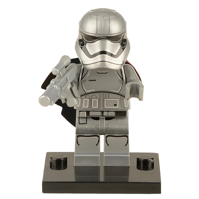 

DIY Model Building Blocks Star Wars Action Figure Phasma Stormtrooper Poe Dameron Commander Rey Tasu Leech Birthday Gift for Kid