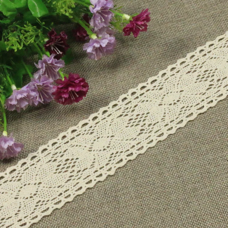 African Cotton Lace Ribbon Fabric Furnishing Warp Knitting Embellishments For Cloth Or Bag Trim Laces DIY Scrapbooking | Дом и сад