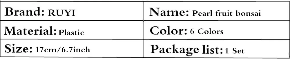 1 Набор, жемчужные фрукты, бонсай, искусственное растение с пластиковой вазой, имитация растений, набор для украшения, аксессуары для домашнего стола, офисный Декор