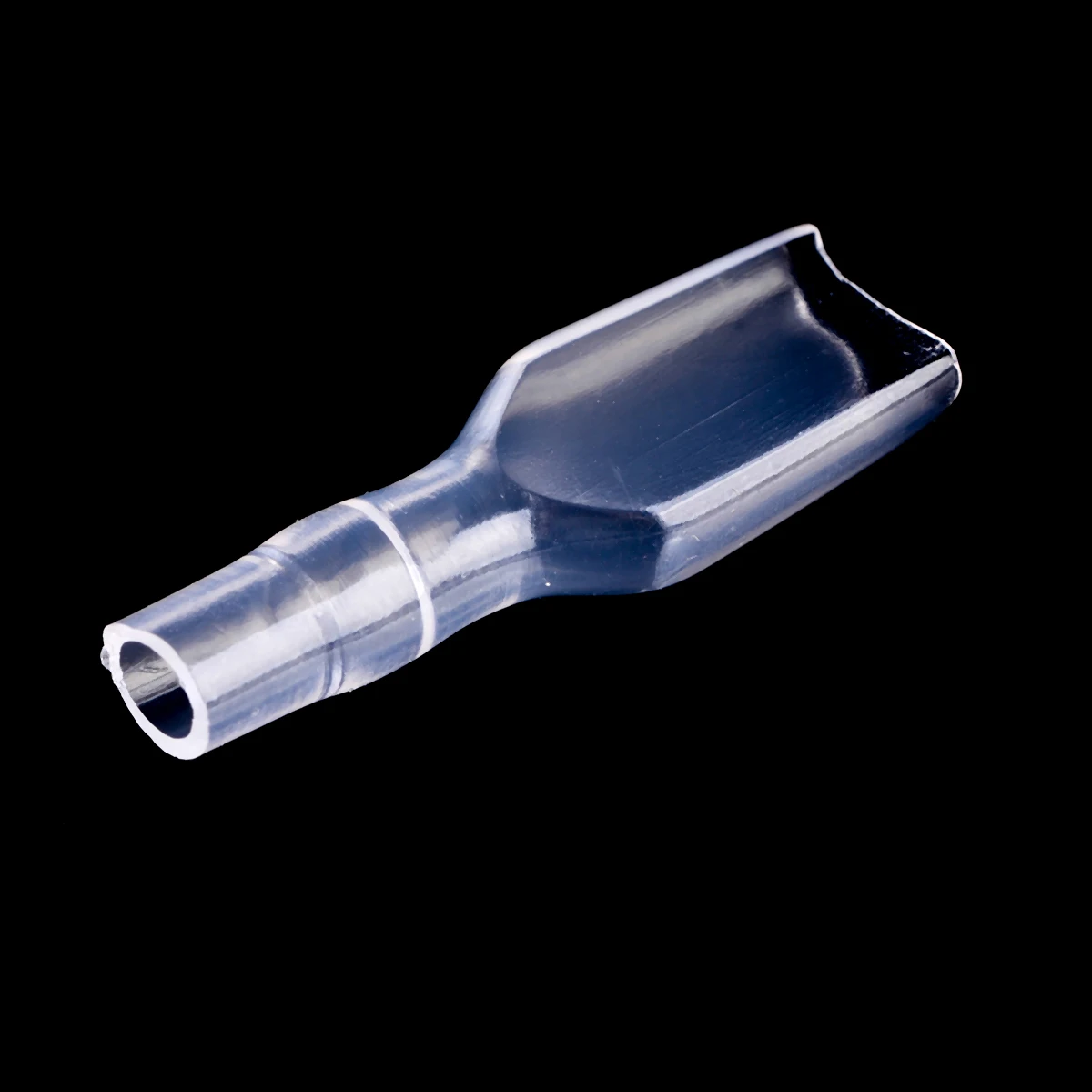 100pcs Practical 6.3mm Brass Crimp Terminals Female Spade Connectors with Transparent Insulating Sleeve 22-16AWG