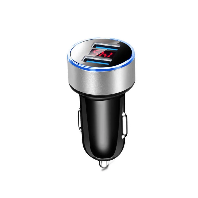 

Dual Ports 3.1A USB Car Cigarette Charger Lighter Digital LED Voltmeter 12V/24V