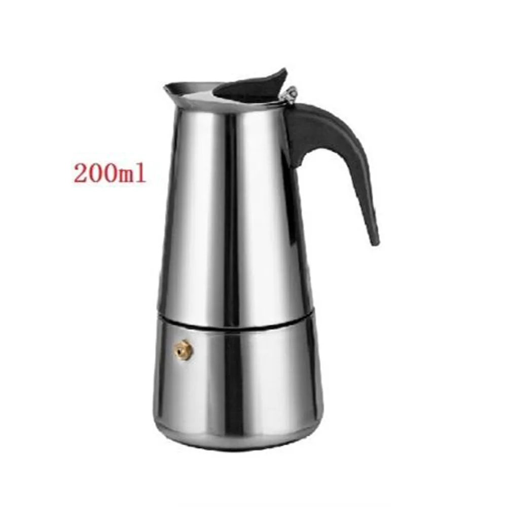Различные 2/4/6/9-чашка Нержавеющая сталь Кофе Maker Кофеварка плита верхний горшок