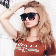 Женские Мужские солнцезащитные очки Cateye в винтажном ретро стиле Zonnebril женские солнцезащитные очки брендовый дизайн Hombre Oculos De Sol Feminino n47