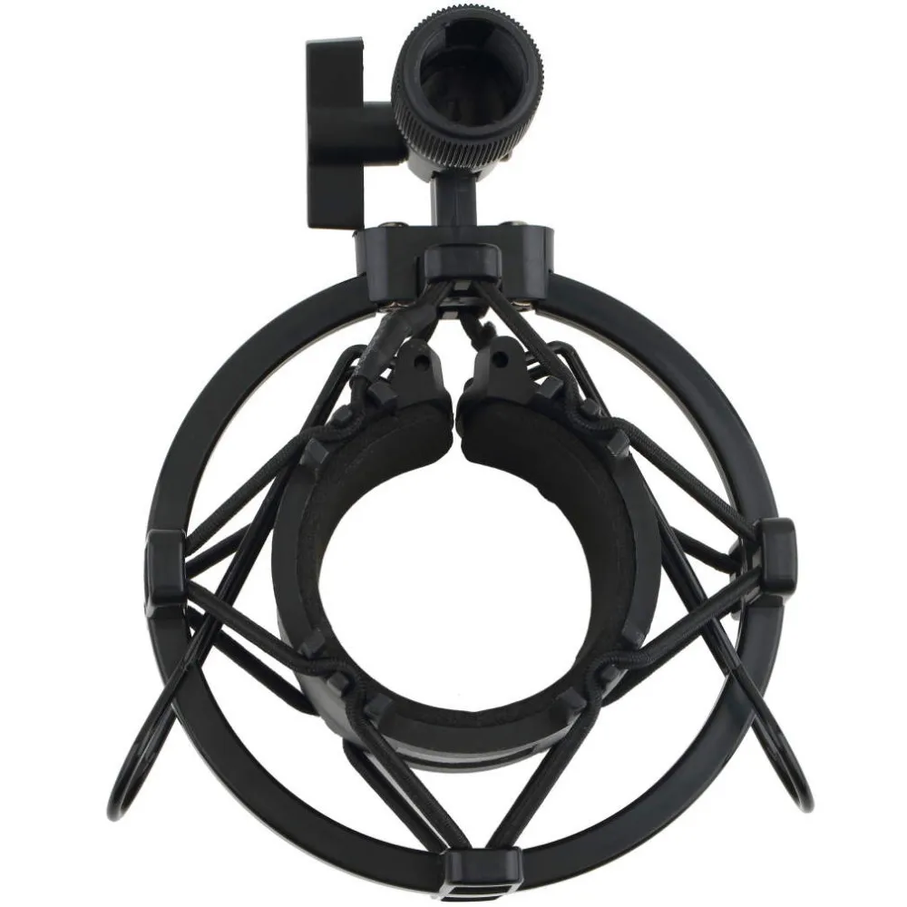 

Universal 3KG Bearable Load Mic Microphone Shock Mount Clip Holder Stand Radio Studio Sound Recording Bracket Black Profession