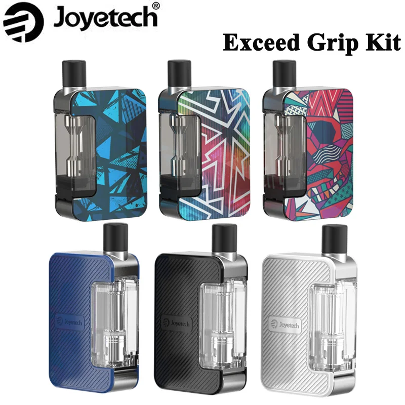 

New Color Joyetech Exceed Grip Starter Kit with 1000mAh battery 20W Grip Box MOD Electronic Cigarette Vape 4.5ml Pod Cartridge