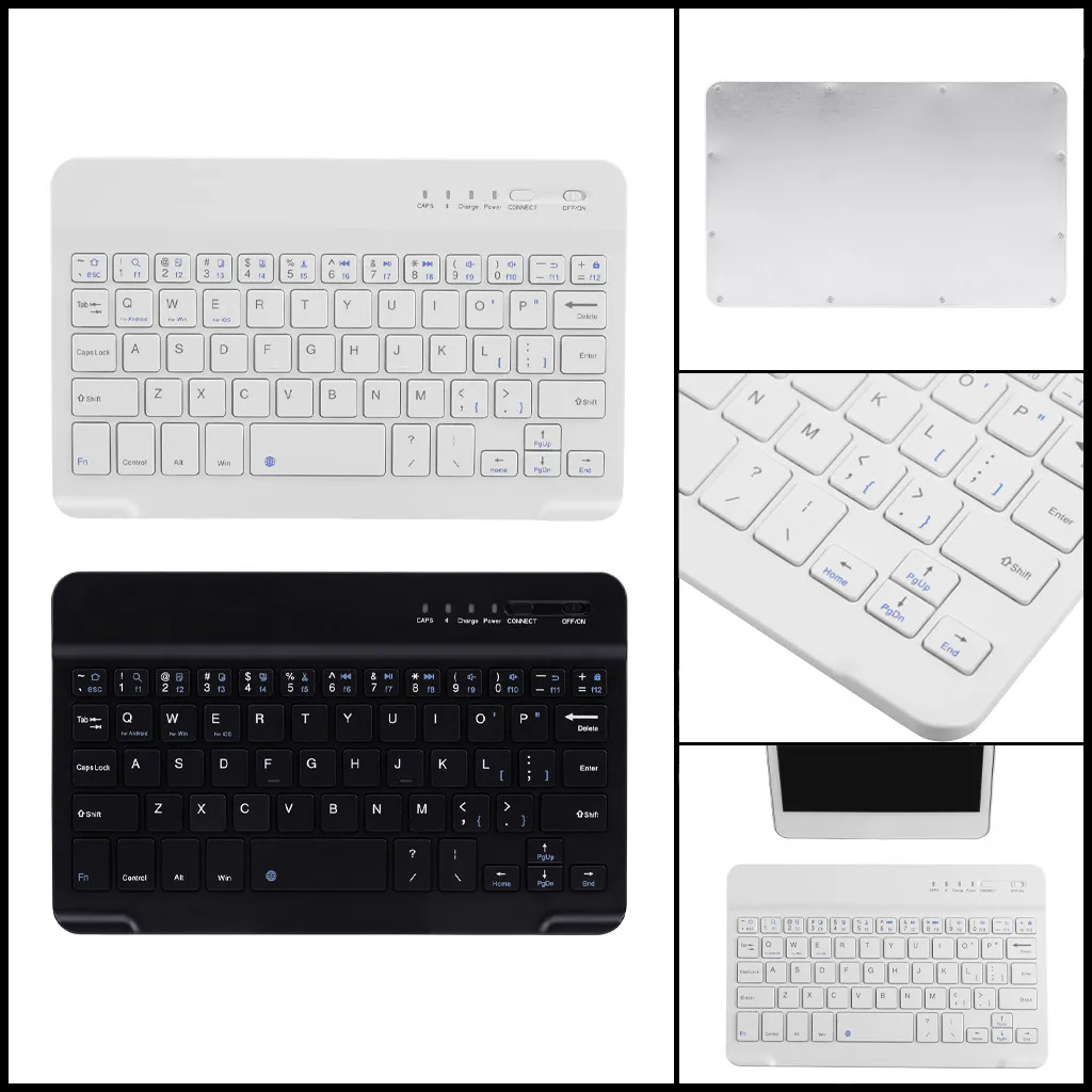 Новинка, Беспроводная мини-клавиатура Bluetooth для ноутбука, планшета, смартфона, iPad 7 дюймов# T2