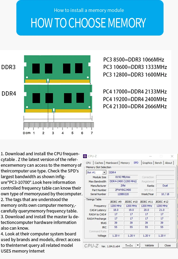 ZiFei ram DDR4 16GB 2133MHz 2400MHz 2666MHz 260Pin SO-DIMM модуль памяти ноутбука для ноутбука