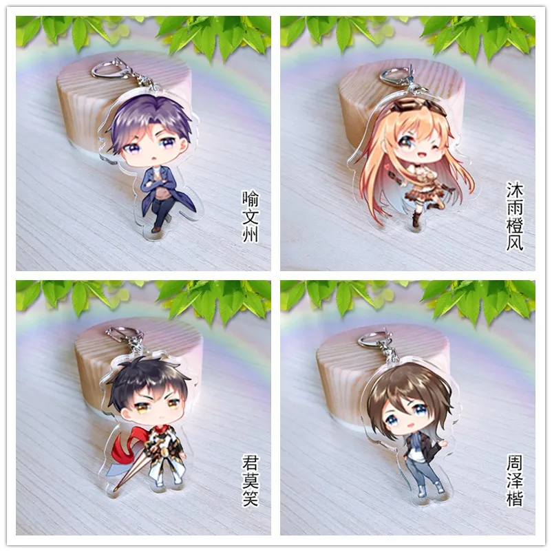 

Anime The Kings Avatar Cosplay Keychain Double Sided Fashion Cartoon Keyring Key Chain Pendants High Quality.
