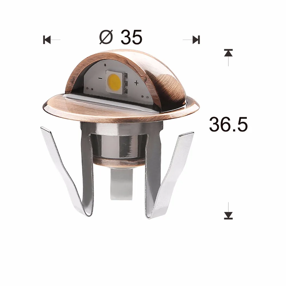 QACA в форме полумесяца SMD5050 IP65 светодиодный лестницы светильники низкого Напряжение Открытый встроенное освещение для садовых дорожек ступеньки лестницы лампы 10 шт./компл. B106-10