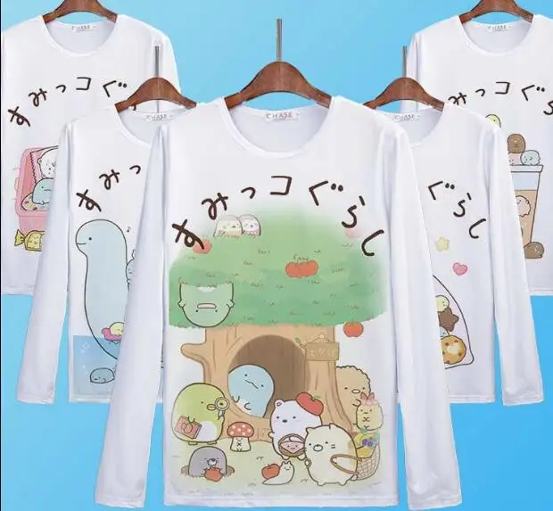 sumikko gurashi FAMILY SHIRTS MOTHER FATHER WOMEN MEN BOY GIRL KID SHIRT CHILD CHILDREN LONG SLEEVE TEE T clothes | Мужская одежда