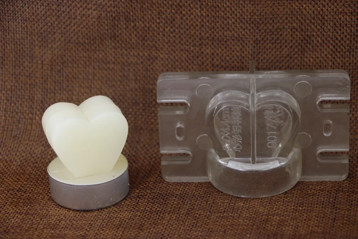 

Heart Shaped pvc Wedding Candle Making Moulds For Saint Valentine's Day Factory Outlet