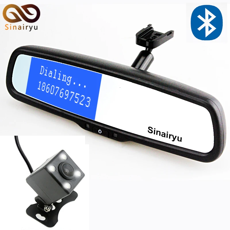Bluetooth Car Kit 4.3 Inch Car Rearview Mirror Monitor With Special