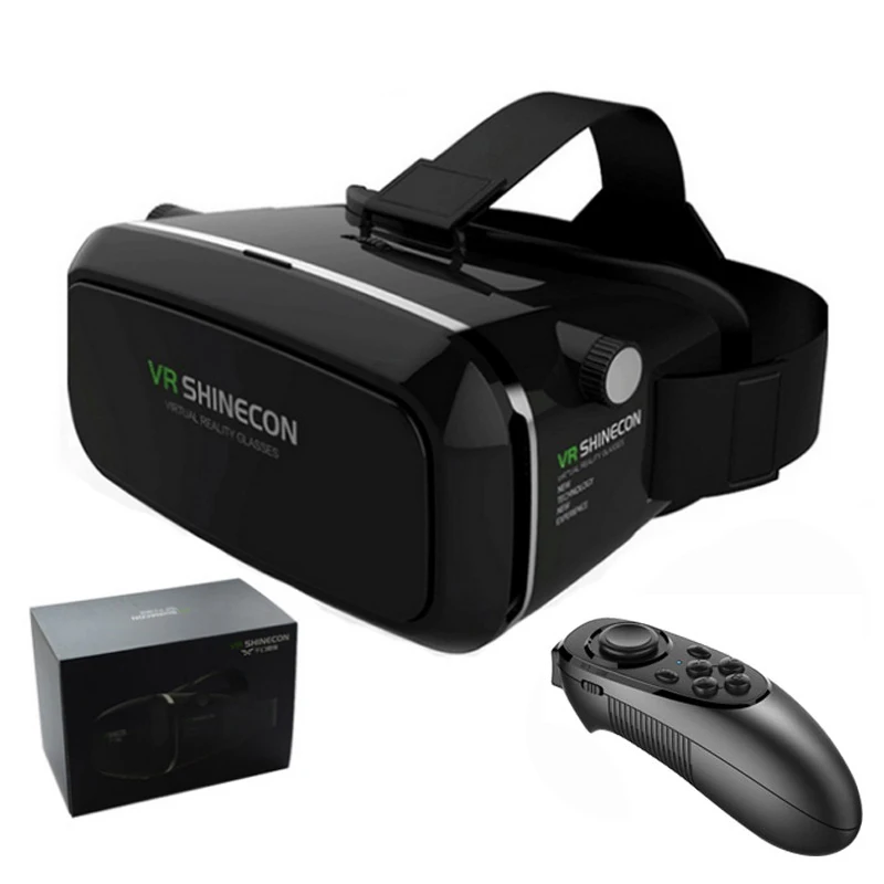 100% Оригинальные VR SHINECON виртуальной реальности 3D очки шлем фильм для samsung 4 7 ~ 6