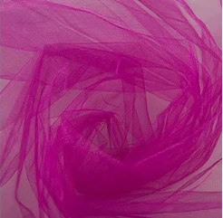 HAOCHU 150 см* 10 м Хрустальная органза тюль рулон ткани портьеры для свадьбы, свадьбы, дня рождения, рождения ребенка душ boda вечерние принадлежности для декора - Цвет: fuchsia