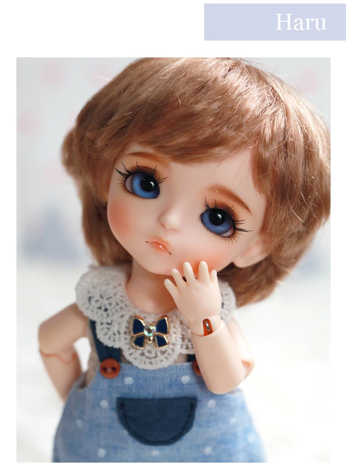 1/8 bjd маленькая девочка Haru полимерные фигурки подарки свободные глаза | Игрушки и