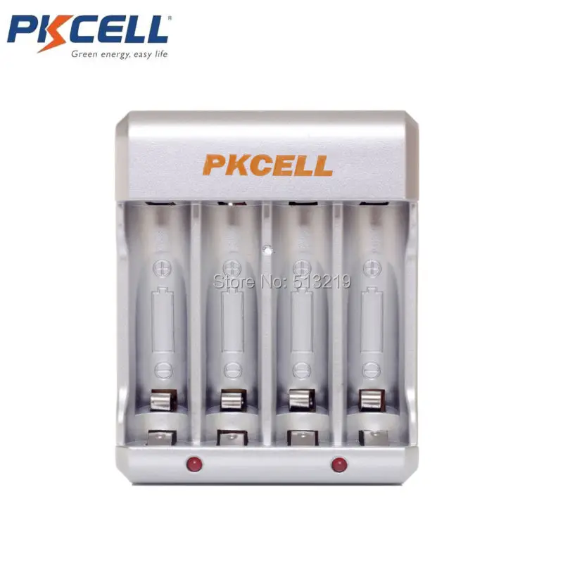 8174 PKCELL AA зарядное устройство s с 4 слотами для AA/AAA NiCd NiMh аккумуляторы ЖК дисплей