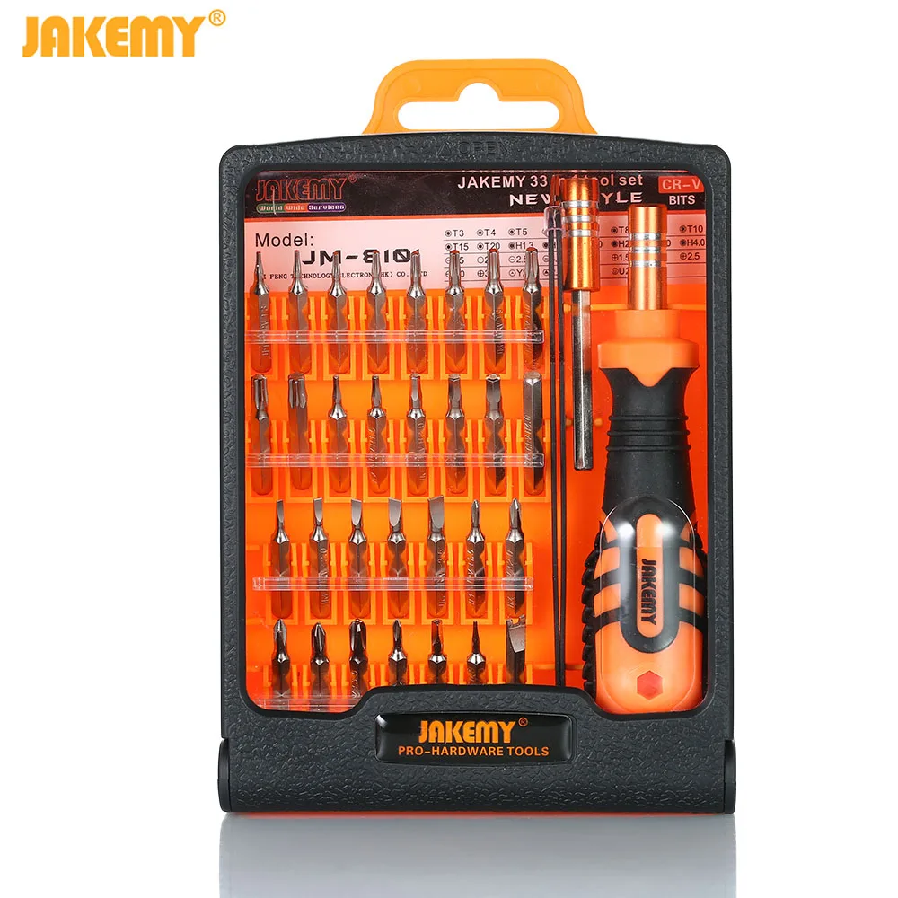JAKEMY JM-8101 Mini Screwdriver Set Precision Screwdriver Set for Phone PC Camera Repair Tools with Extended Rod
JAKEMY JM-8101 Mini Screwdriver Set Precision Screwdriver Set for Phone PC Camera Repair Tools with Extended Rod