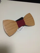 Wood Bowtie for Men Designer Handmade Bow Tie Novelty Fashion Creative Personality