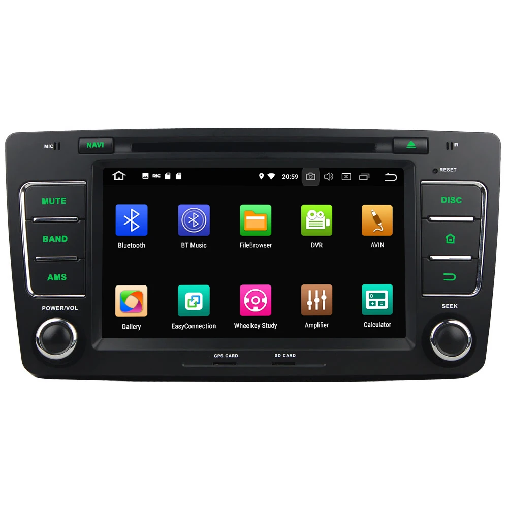 Discount 8" Octa Core 4G Android 8.1 4GB RAM 64GB ROM RDS Car DVD Player Radio Stereo Head Unit GPS Glonass For Skoda Octavia 2009-2013 1