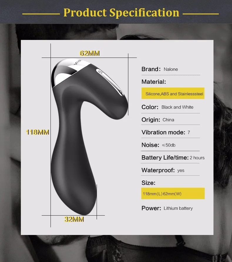 Nalone-XY Silicone/ Metal Butt Plug Wireless Remote Control Vibrator Anal Plug Sex Toys for Men Gay Male Postate Massager 8