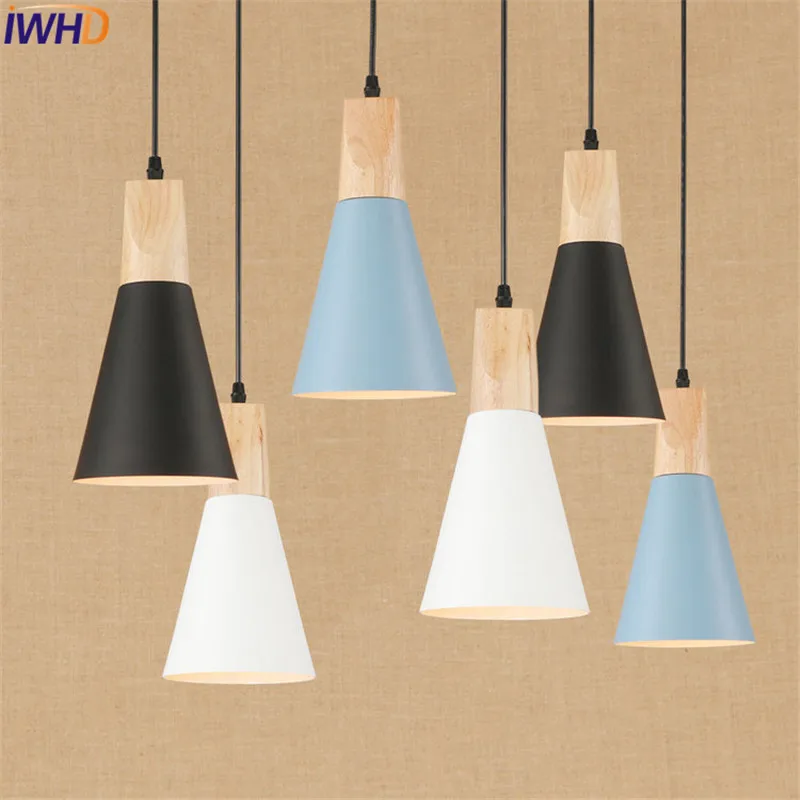Nordic Loft Style Simple Aluminum Wood Droplight Modern LED Pendant Light Fixtures Dining Room Hanging Lamp Indoor Lighting Nordic Loft Style Simple Aluminum Wood Droplight Modern LED Pendant Light Fixtures Dining Room Hanging Lamp Indoor Lighting