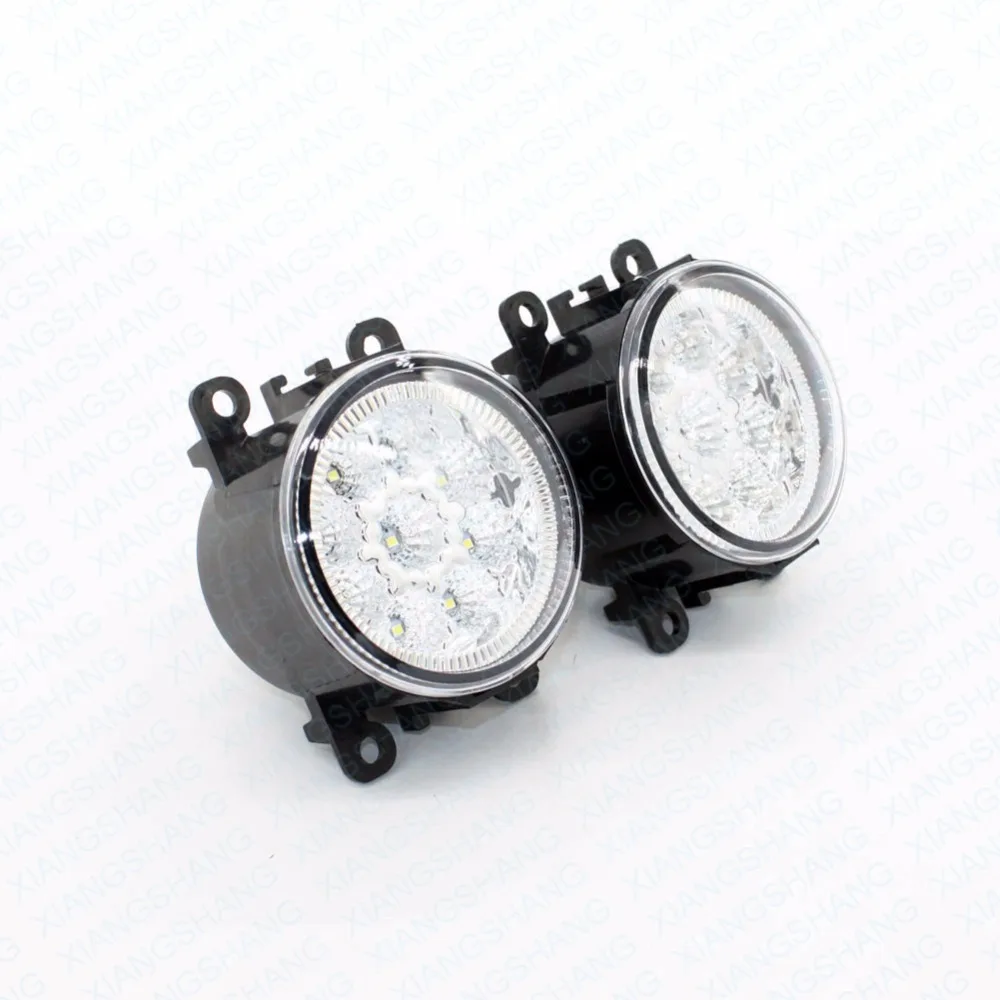 2pcs car styling round front bumper led fog lights drl 2012 subaru outback daytime running lights