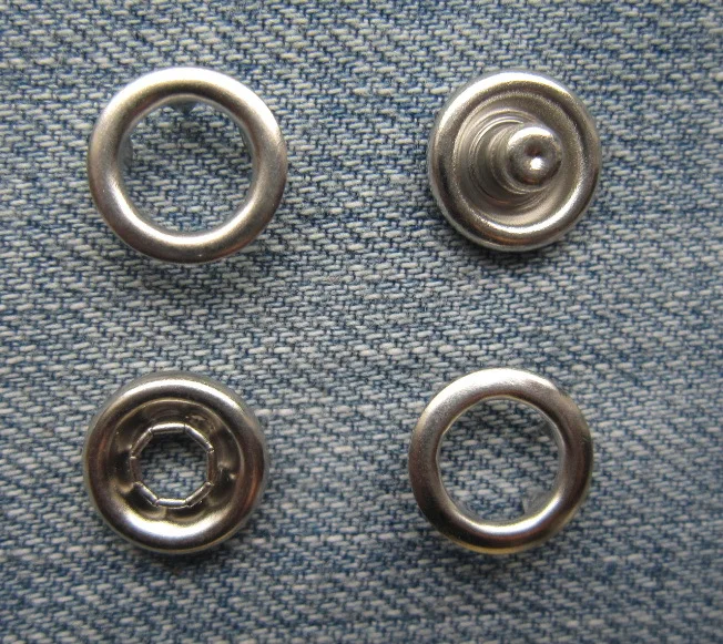 FREE SHIPPING 1000pcs/lot 11mm long prong Ring prong snap button button ...