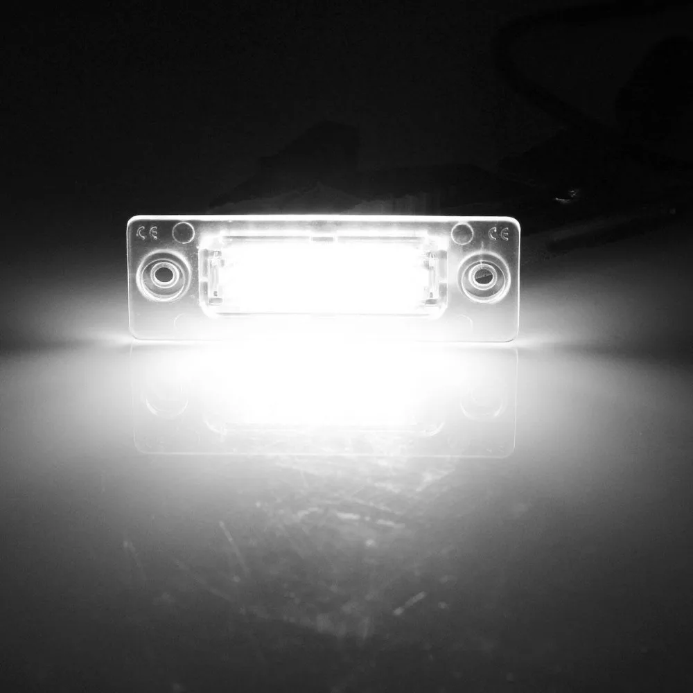 2 шт. 18SMD задний светодиодный номерной знак для VW Touran /Passat B6 5D /Jetta Candy SKODA Superb 1 3U B5|skoda