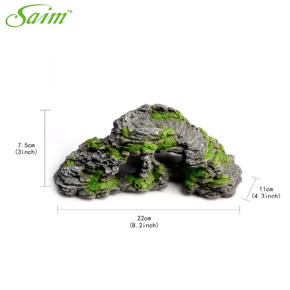 Искусственный камень аквариумные украшения для аквариума Acuarios мох пещера форма камни водные украшения Пейзаж украшения