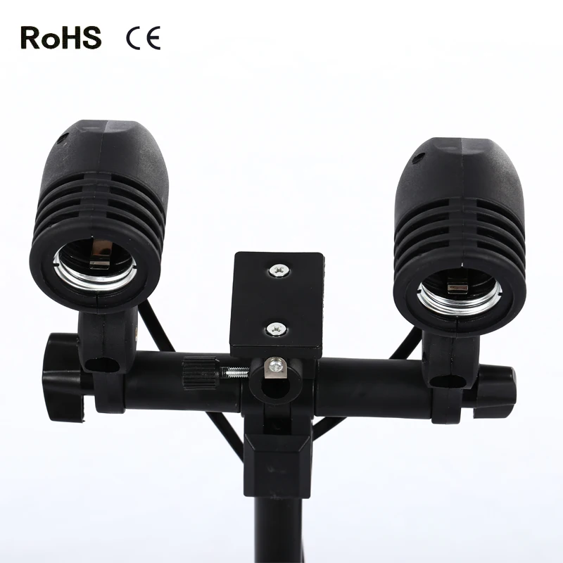 Photographic Lighting E27 Bulb double Holder Socket Flash Swivel