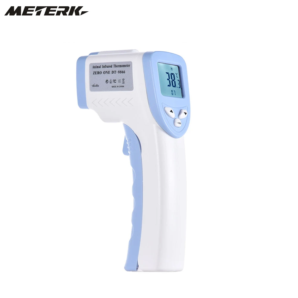 

Meterk Digital Pet IR Thermometer Non-contact Infrared Veterinary Digital Thermometer for Dogs Cats Animals C/F Switchable