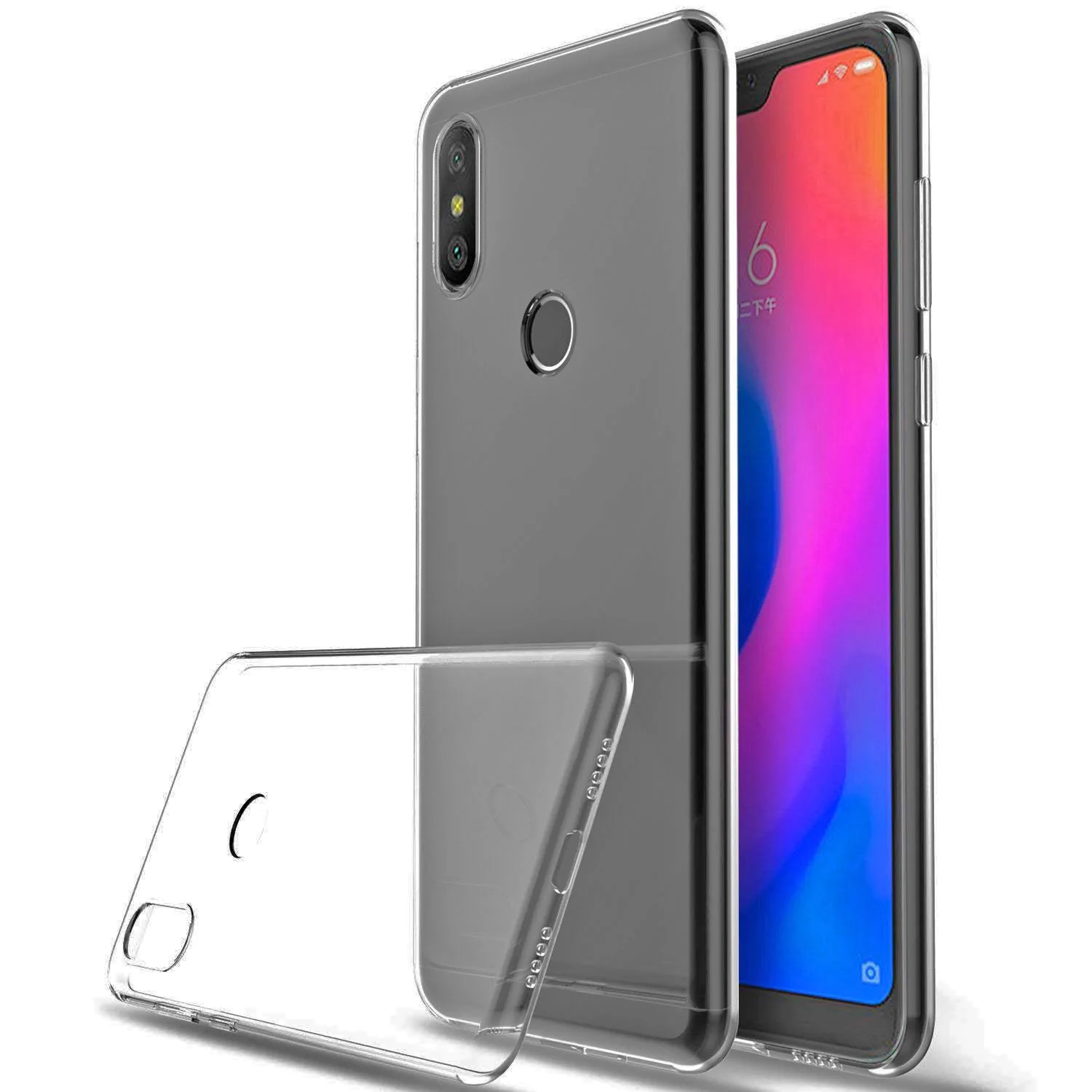 Для Xiaomi Mi A2 Lite /Redmi 6 Pro Чехол тонкий прозрачный чехол гелевый ТПУ силиконовый