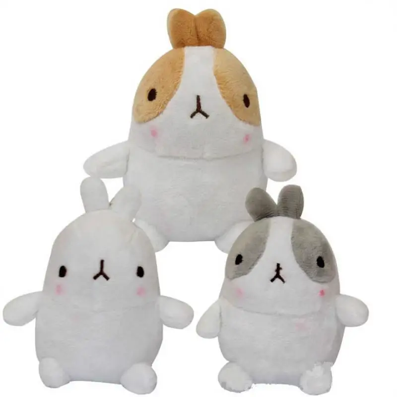 

Molang Rabbit Japanese Anime Toys White Brown Gray Keychain Bag Accessory Plush Soft Doll Animal Stuffed Toy For Baby Kids Gifts