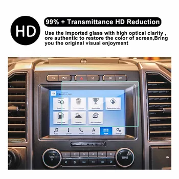 

RUIYA screen protector for Ford F150 F250 sync2 sync3 Applink 8inch car gps navigation display,9H tempered glass protective film