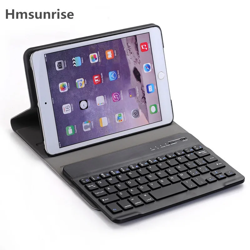 

Hmsunrise For ipad mini 2 Removable Wireless Bluetooth Keyboard Case For apple ipad mini 1/2/3 tablet for ipad mini 3