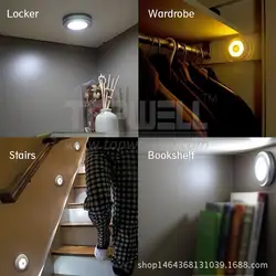Dozzlor 6 светодиодный свет шкафа движения сенсор свет аккумуляторная батарея-Powered светодиодный ночник лестницы безопасное освещение для