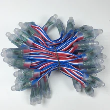 1000 шт. DC5V 12 В WS2811 IC RGB светодиодный модульная светящаяся гирлянда 12 мм полноцветная IP68 наружная Водонепроницаемая рекламная светодиодная точечная лампа