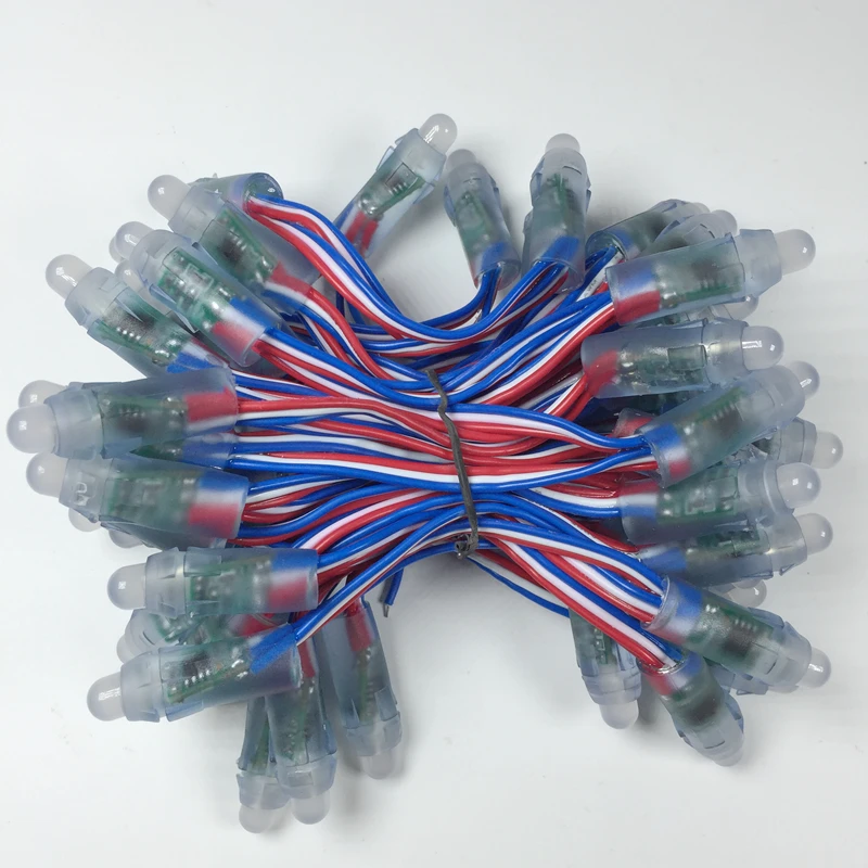 1000 шт. DC5V 12 В WS2811 IC RGB светодиодный модульная светящаяся гирлянда мм полноцветная