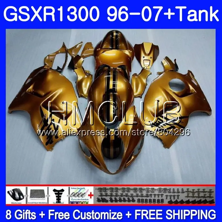 

Fairing For SUZUKI Hayabusa GSXR 1300 GSXR1300 96 97 98 99 00 01 26HM.5 Gloss golden GSX R1300 1996 1997 1998 1999 2000 2001
