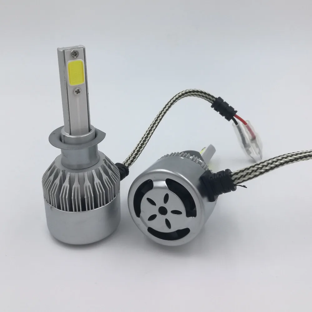 H1 Car Led Headlight 12V 72W/Pair Beam Car Led Headlamp Bulb Kit White