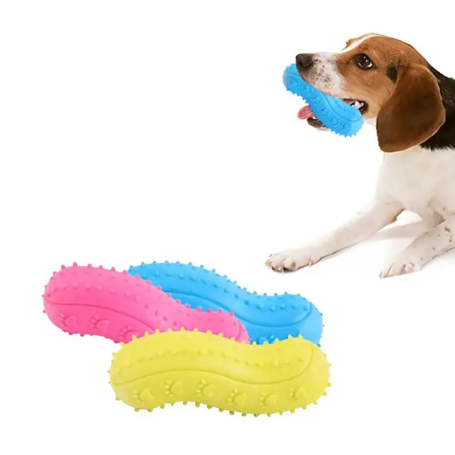 Buy 1pc Rubber Dog Toys Pets Dog Resistant Bite Toy