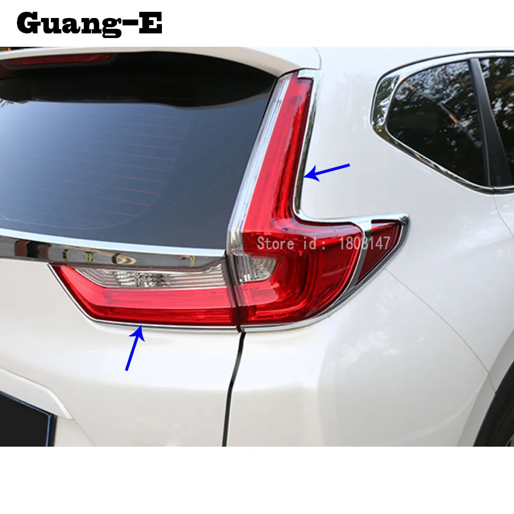 

For Honda CRV CR-V 2017 2018 2019 car sticker body Cover Trim Tail Light Rear Back Frame Car Lamp parts moulding Panel 4pcs