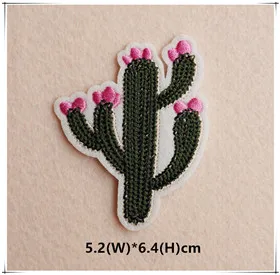 1pcs Mix Cactus Patch for Clothing Iron on Embroidered Sew Applique Cute Patch Fabric Badge Garment DIY Apparel Accessories 121