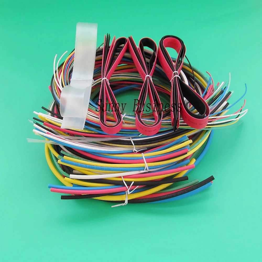 

73M/Set Heat Shrink Tubing 11sizes 7 Colours Insulation Tube Sleeving Pack Heat Shrink Tube