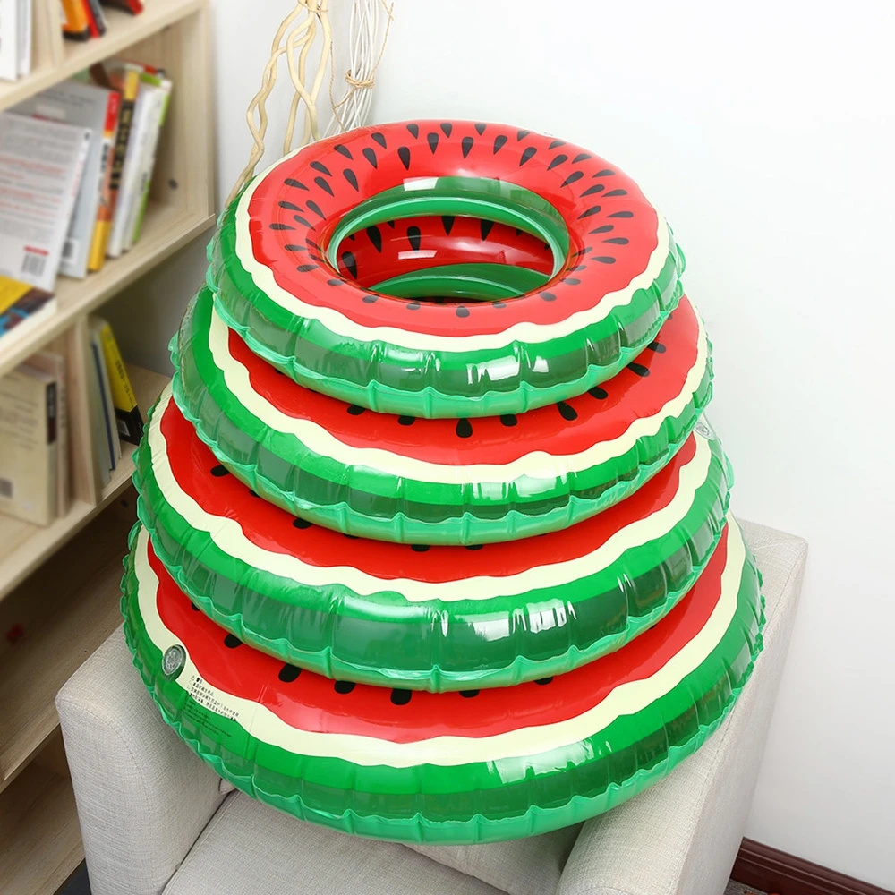 

Watermelon Shape Inflatable Swimming Ring Beach Pool Float Swim Circle for Adults Children